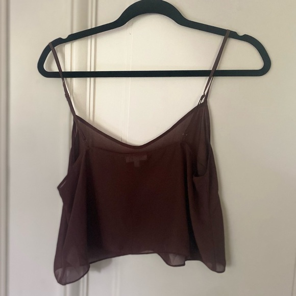 Aritzia / Wilfred Cropped Sheer Camisole - Picture 4 of 4